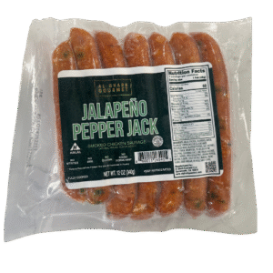 Al Gharb Gourmet Jalapeño Pepper Jack Smoked Chicken Sausage (12 oz)